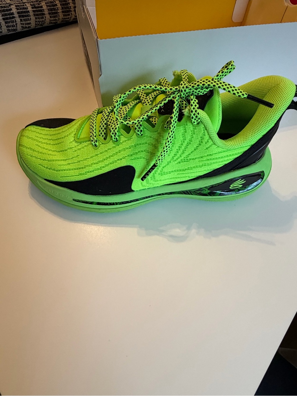 NEW Curry 12 EXTL Youth Basketball Shoes | Size 3.5Y | Green | Steph Curry - Picture 7 of 8